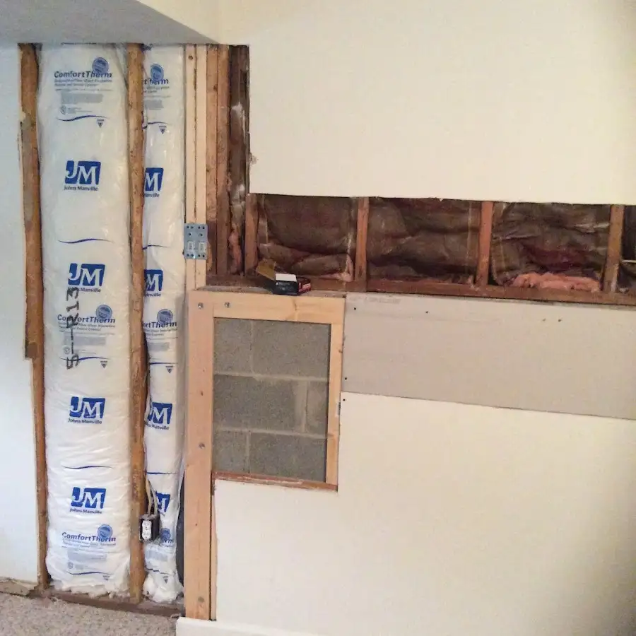Wall insulation replacement during Structural Drying in Asheboro
